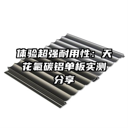 體驗超強耐用性：天花氟碳鋁單板實測分享