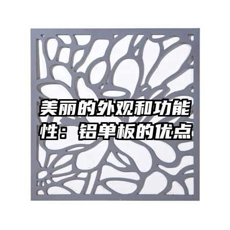 美麗的外觀和功能性：鋁單板的優(yōu)點(diǎn)