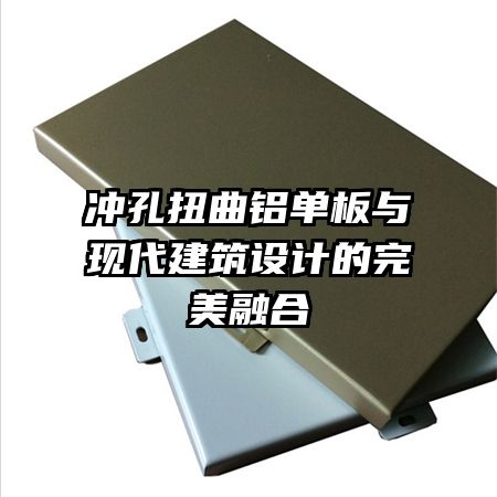 沖孔扭曲鋁單板與現(xiàn)代建筑設(shè)計的完美融合
