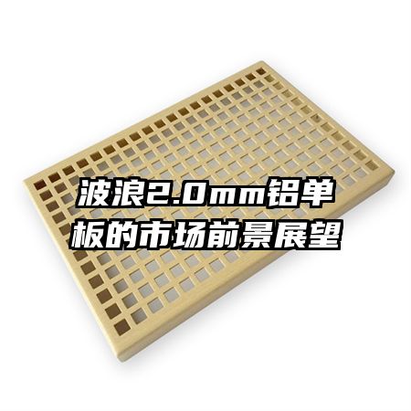 波浪2.0mm鋁單板的市場(chǎng)前景展望